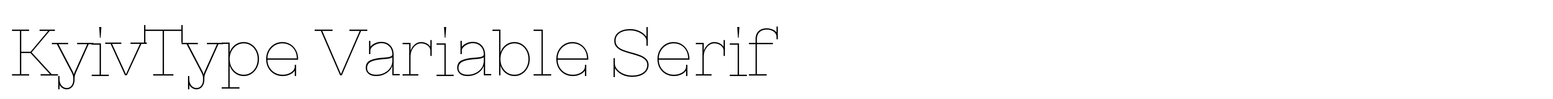 KyivType Variable Serif
